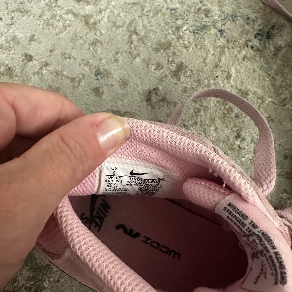 Nike Women's Pink and Black High-Top Sneakers - Picture 4 of 4